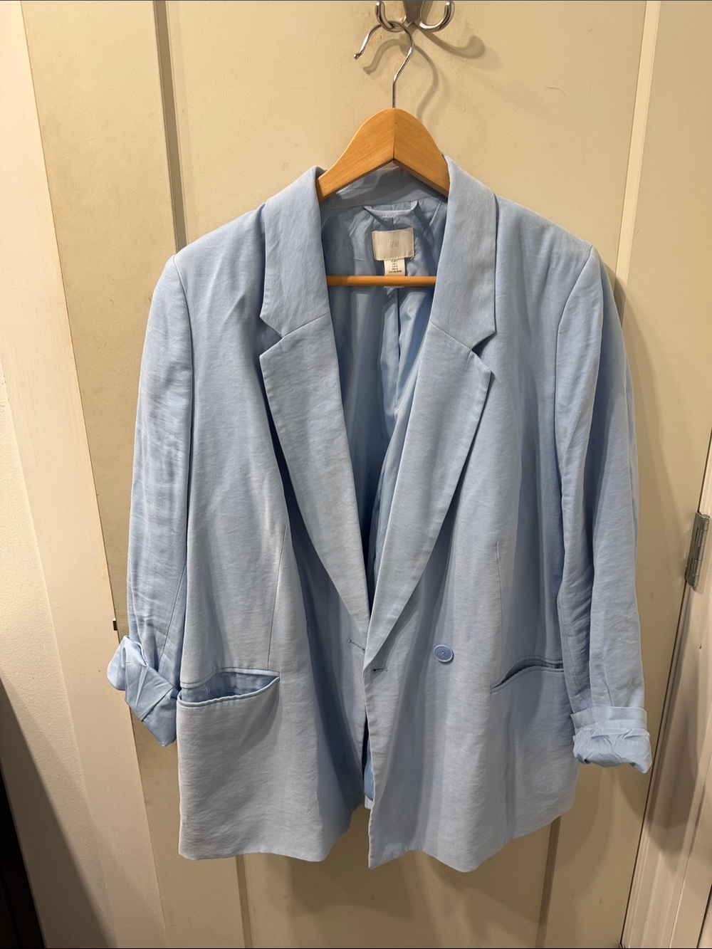 H&M Light Blue Tailored Blazer